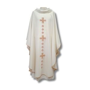 Casula branca "Cruz Vida"
